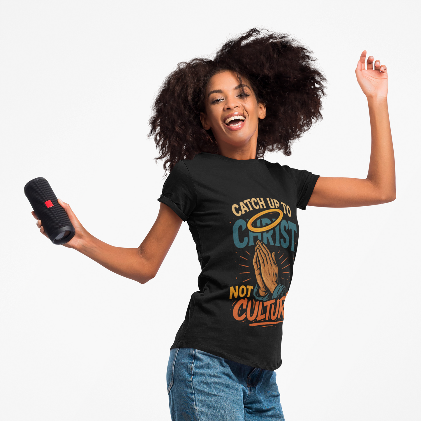 Catch Up to Christ Not Culture- Unisex Graphic Tee - Jerica Morningstar
