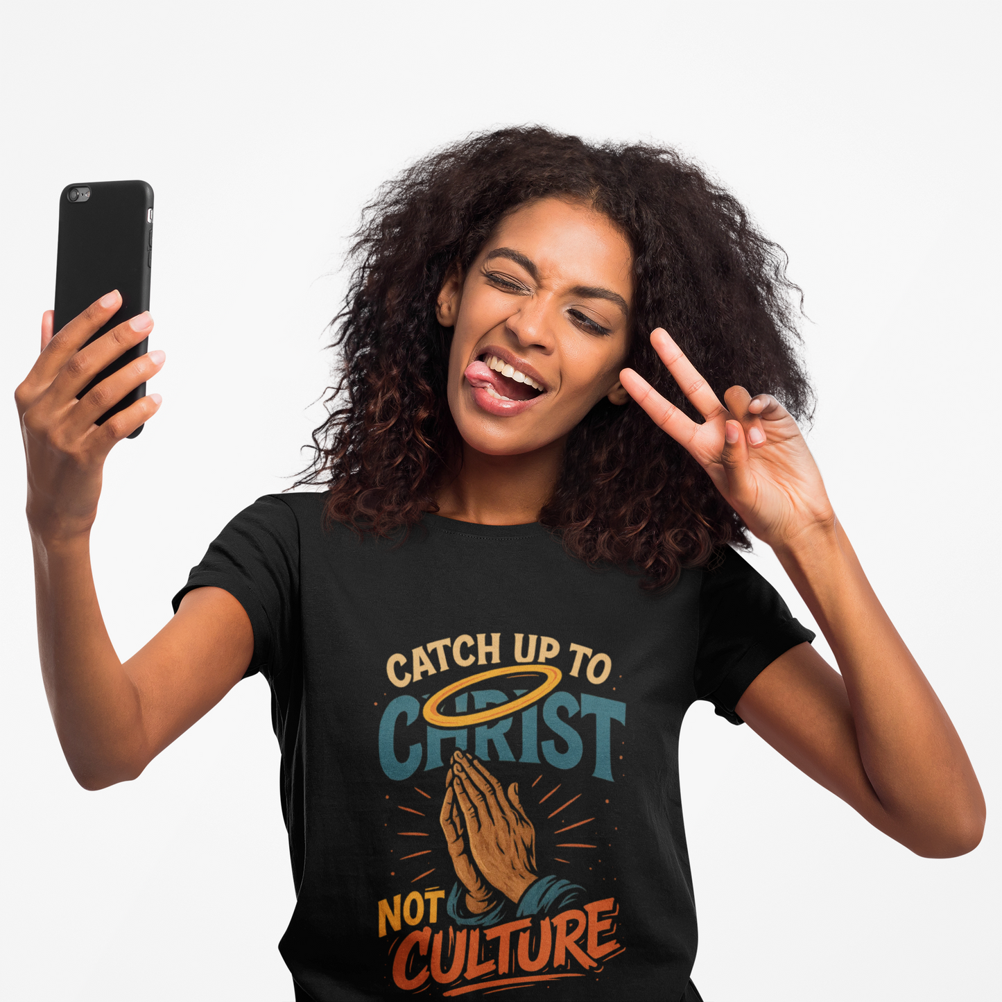 Catch Up to Christ Not Culture- Unisex Graphic Tee - Jerica Morningstar