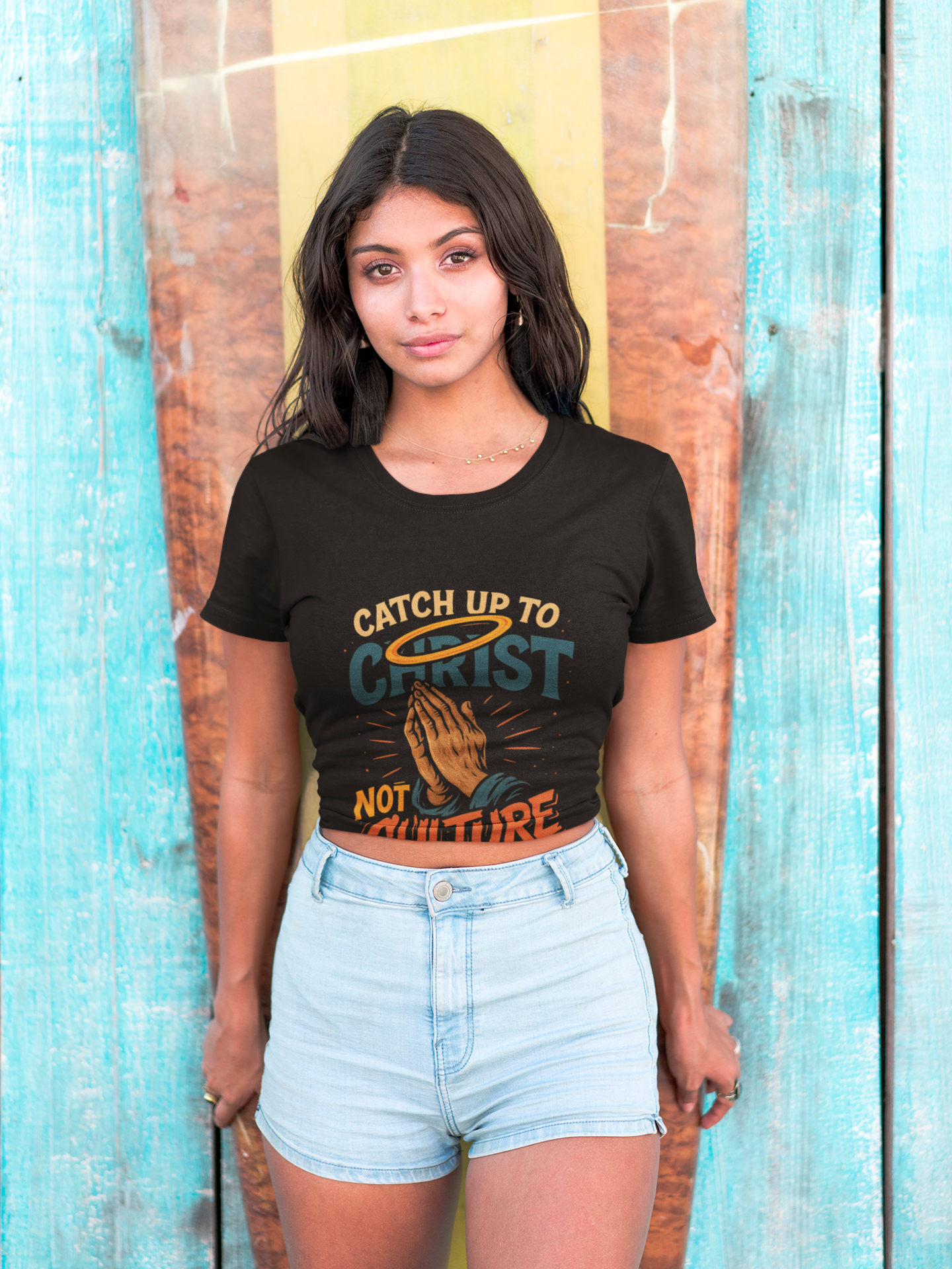 Catch Up to Christ Not Culture- Unisex Graphic Tee - Jerica Morningstar